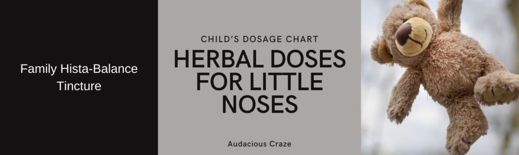 Child Herbal Dosage Chart